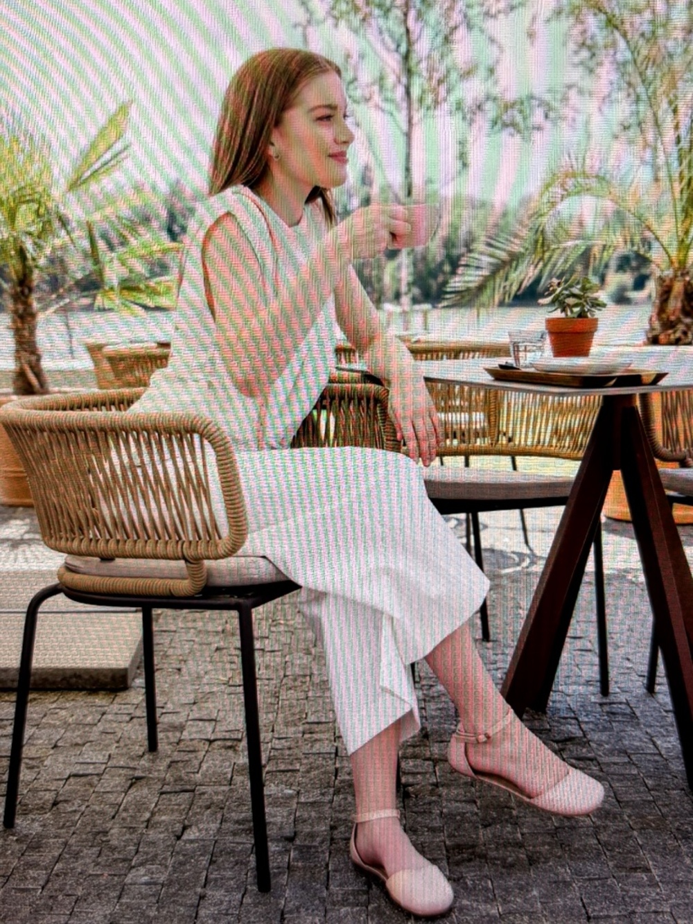 Shapen Poppy sandal in Rose 10.5
